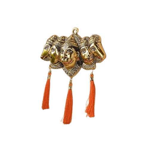 Panchmukhi Hanuman Idol Wall Hanging Five Face Hanuman Statue For Front Door - JAI HO INDIA