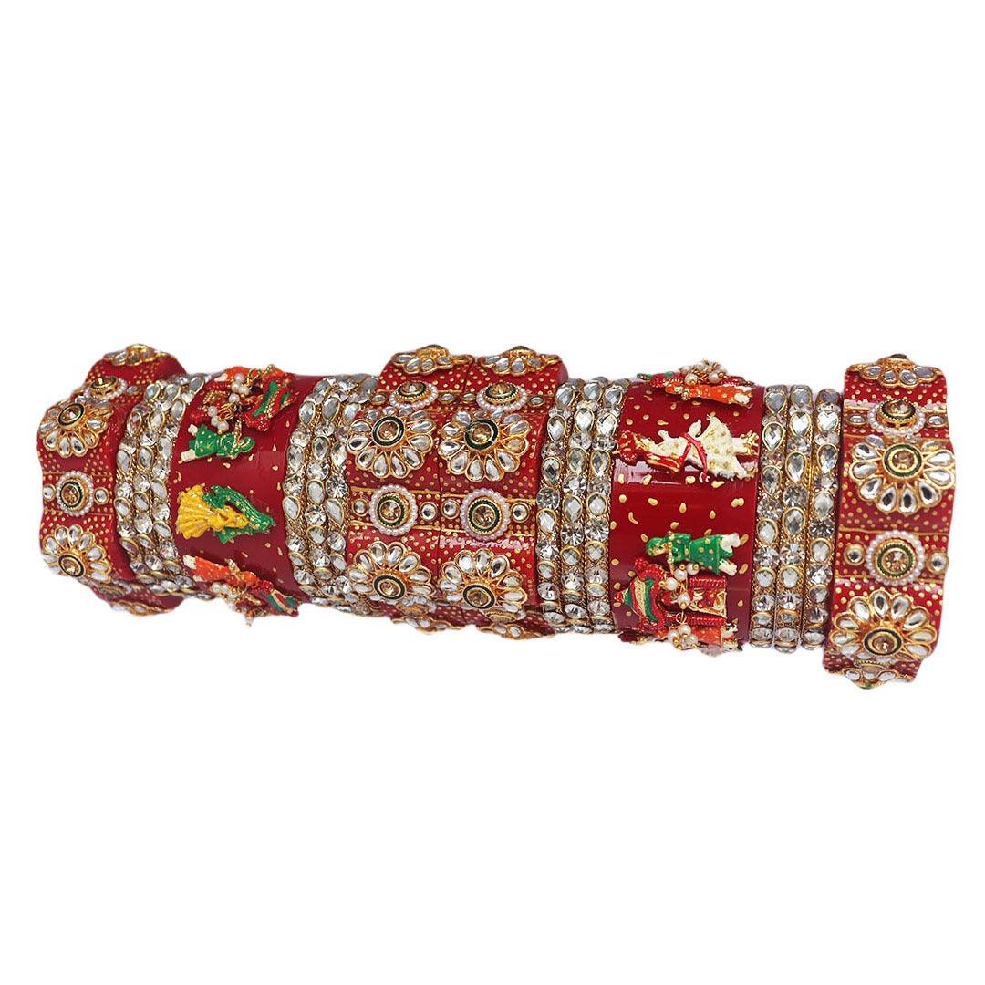 Exclusive Doli Royal Bridal Kada Chooda Wedding Bangles Set Punjabi Wedding Chuda Set For Indian Wedding - JAI HO INDIA
