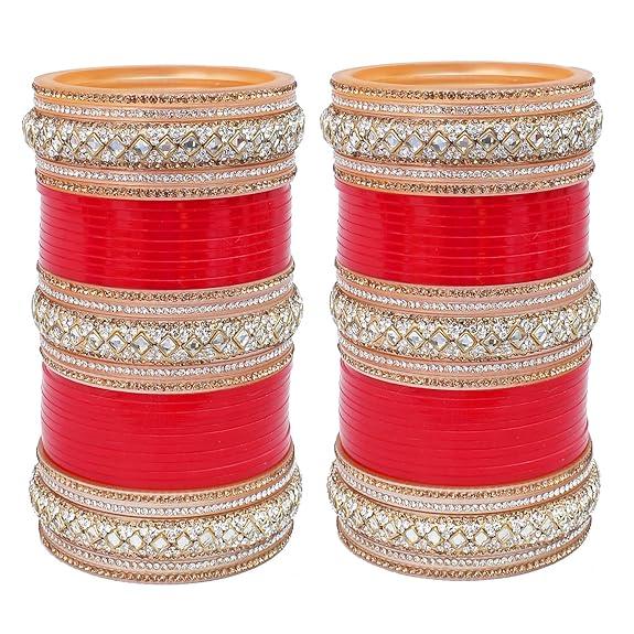 Red Bridal Choodas - JAI HO INDIA