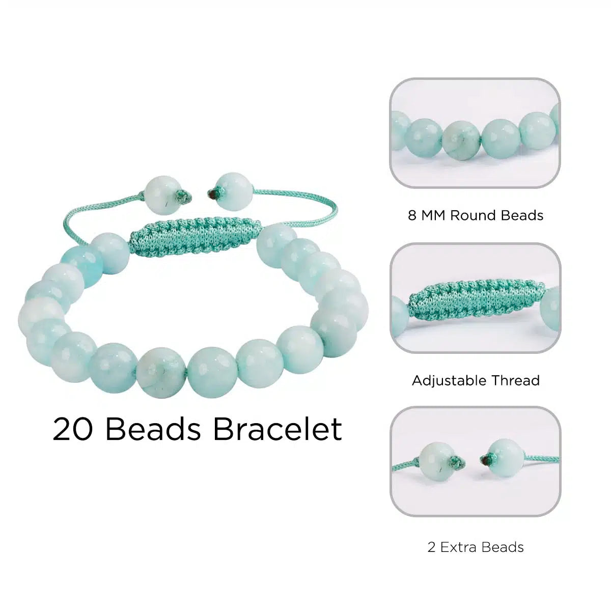 Aquamarine Thread Bracelet