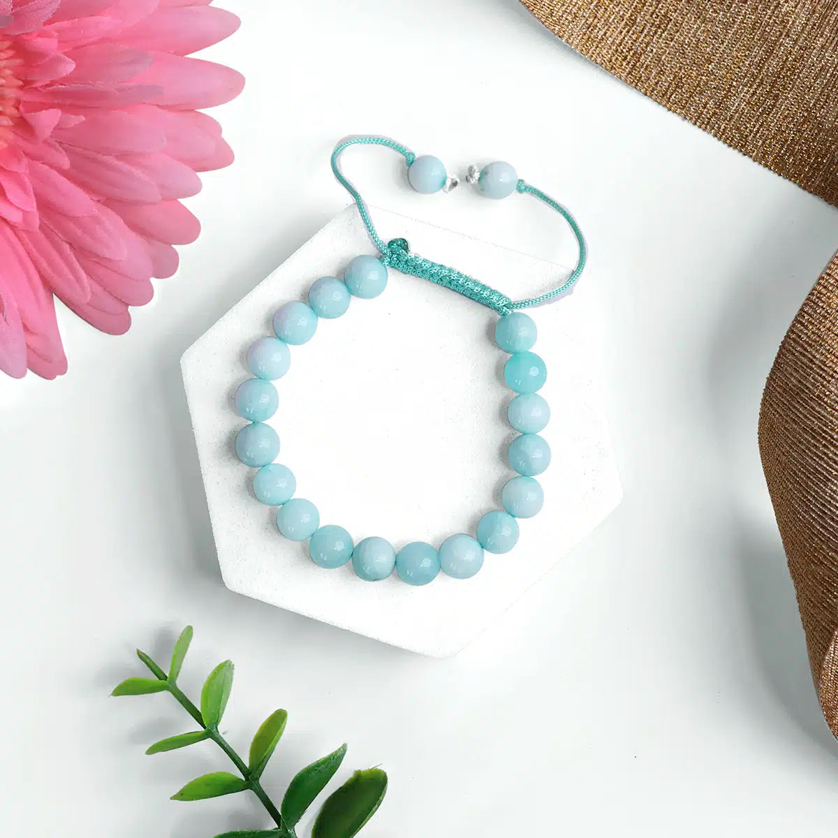 Aquamarine Thread Bracelet