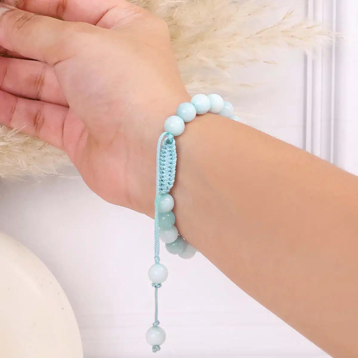 Aquamarine Thread Bracelet