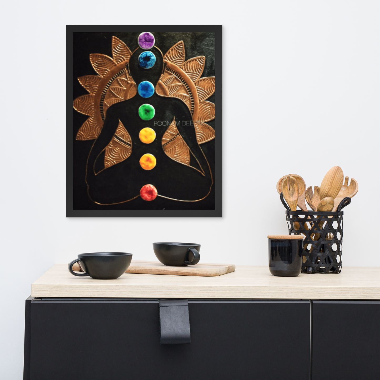 The Chakra Cone Art 3D Acrylic Original Painting By Poonam Deepak Wadhawan