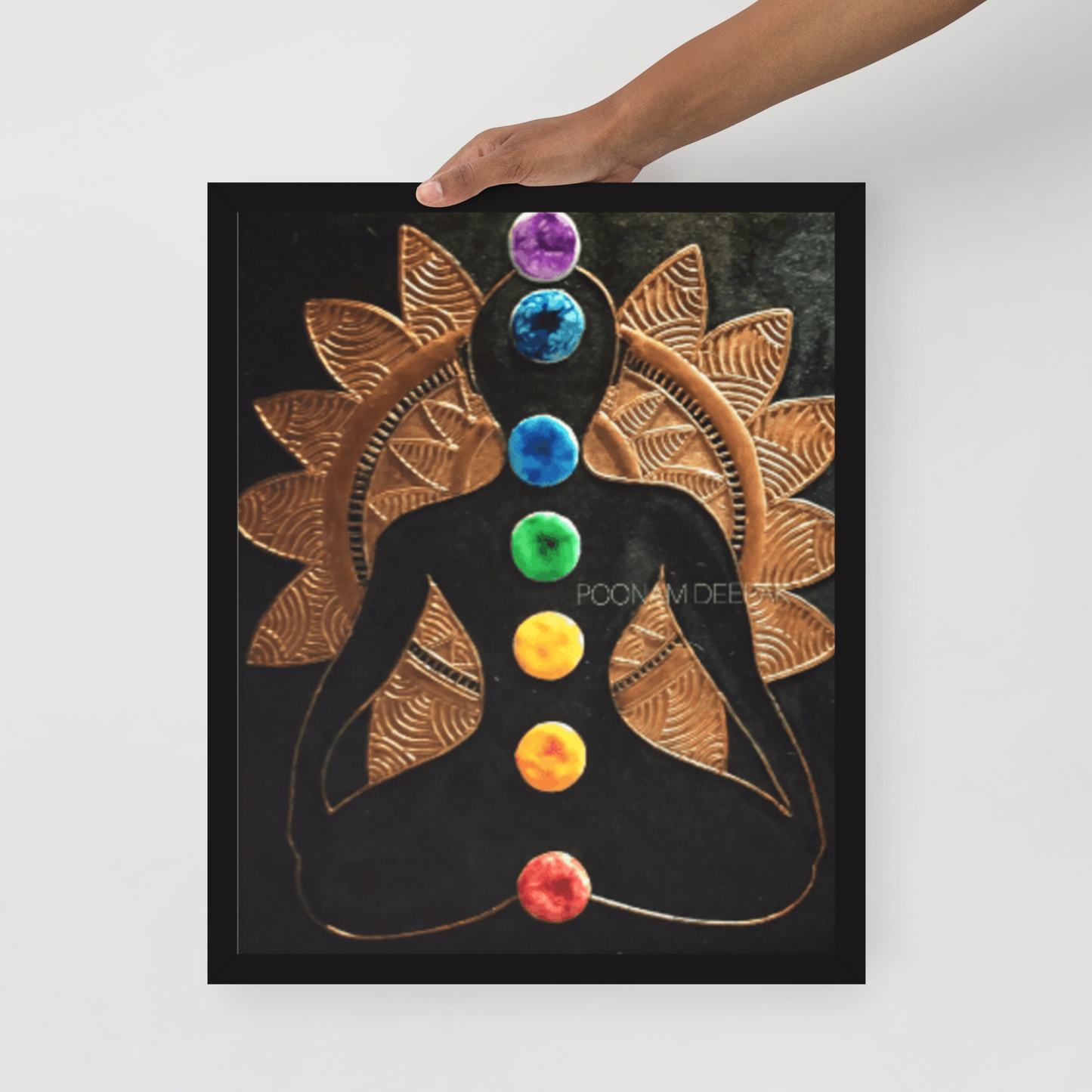 The Chakra Cone Art 3D Acrylic Original Painting By Poonam Deepak Wadhawan
