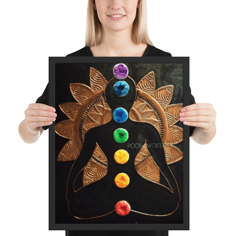 The Chakra Cone Art 3D Acrylic Original Painting By Poonam Deepak Wadhawan