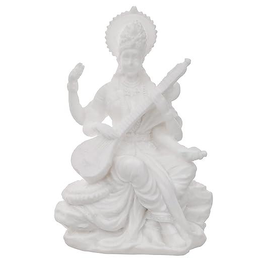 Goddess Saraswati Idol Hindu Goddess Saraswati Maa Decorative Showpiece 3 inches - JAI HO INDIA