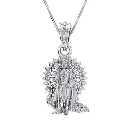 God Kartikeya Sterling Silver Pendant - JAI HO INDIA