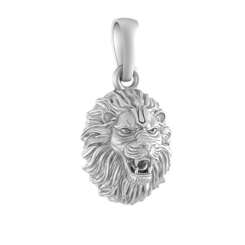 Narsimha Lion Sterling Silver Pendant - JAI HO INDIA