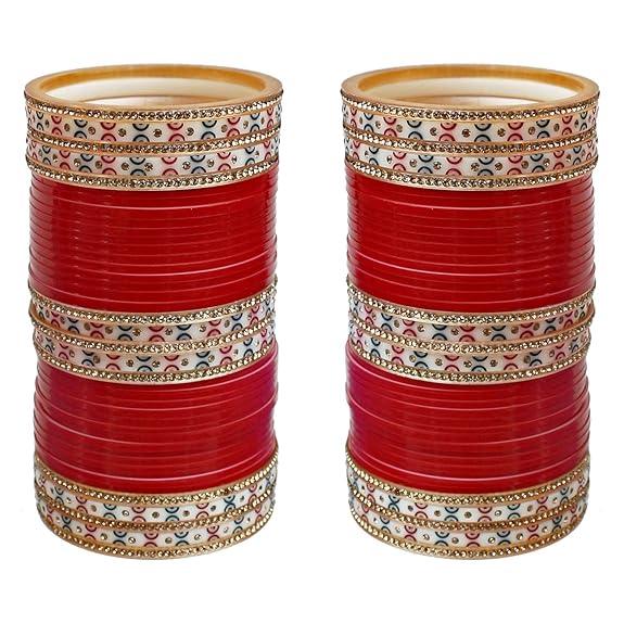 Punjabi Bridal Choodas Wedding Bangles Set - JAI HO INDIA