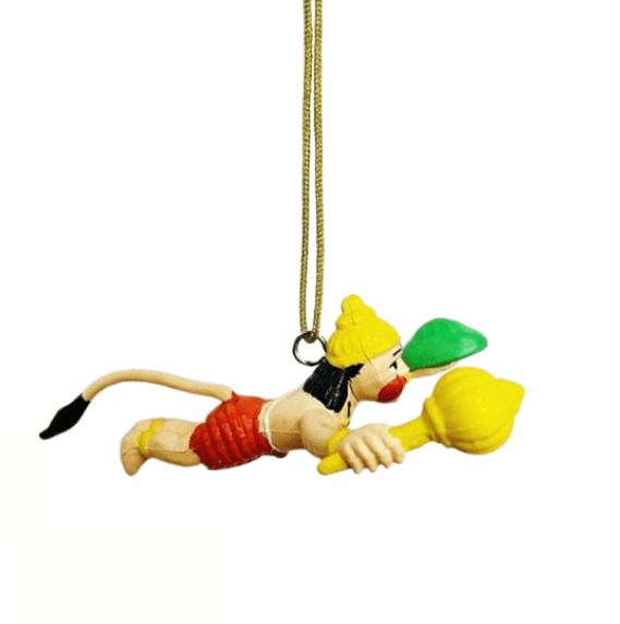 Flying Hanuman Colorful Keychain Lord Hanuman For Car Hanging - JAI HO INDIA