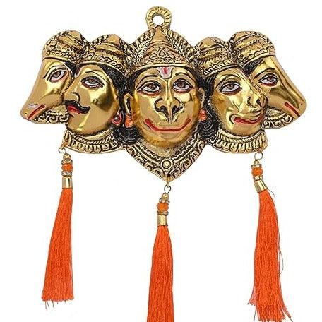 Panchmukhi Hanuman Idol Wall Hanging Five Face Hanuman Statue For Front Door - JAI HO INDIA