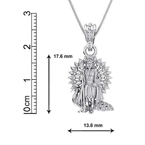 God Kartikeya Sterling Silver Pendant - JAI HO INDIA