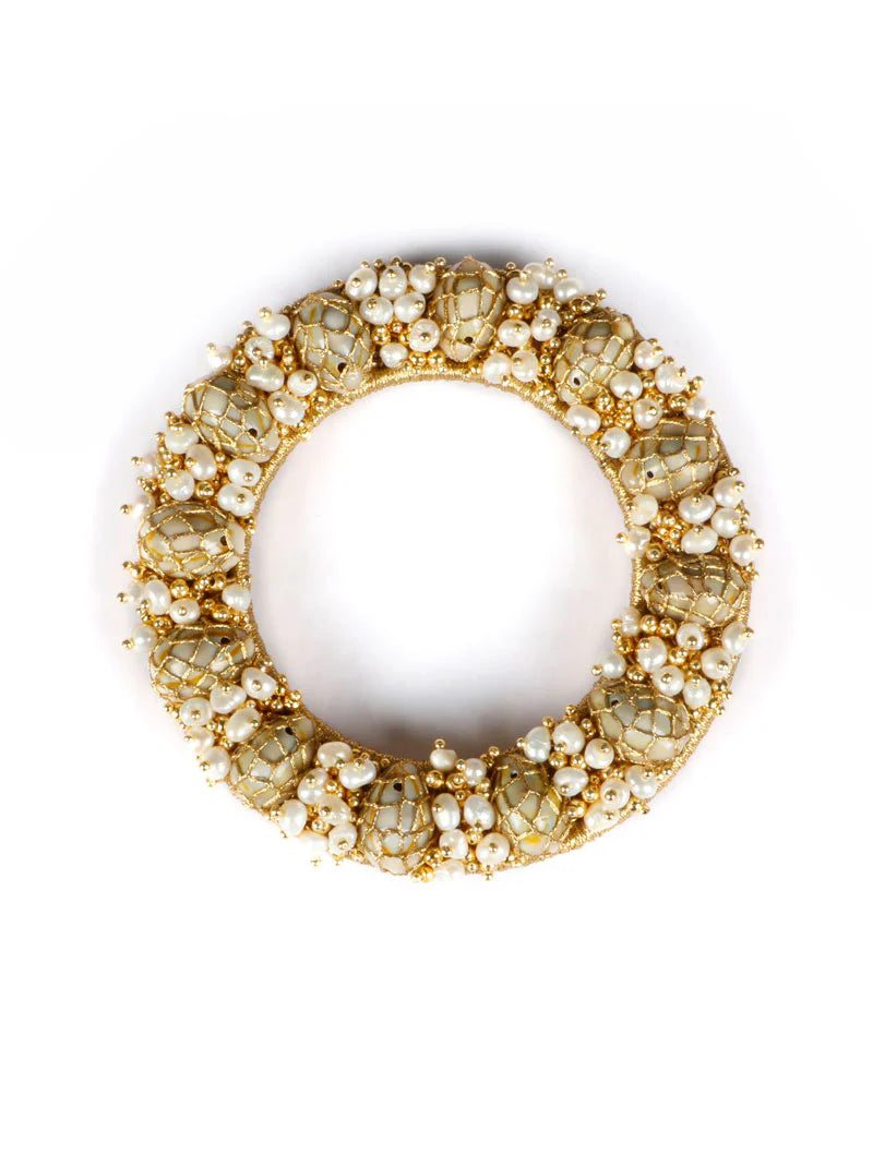 Traditional Hair Bun Pearl Brooch