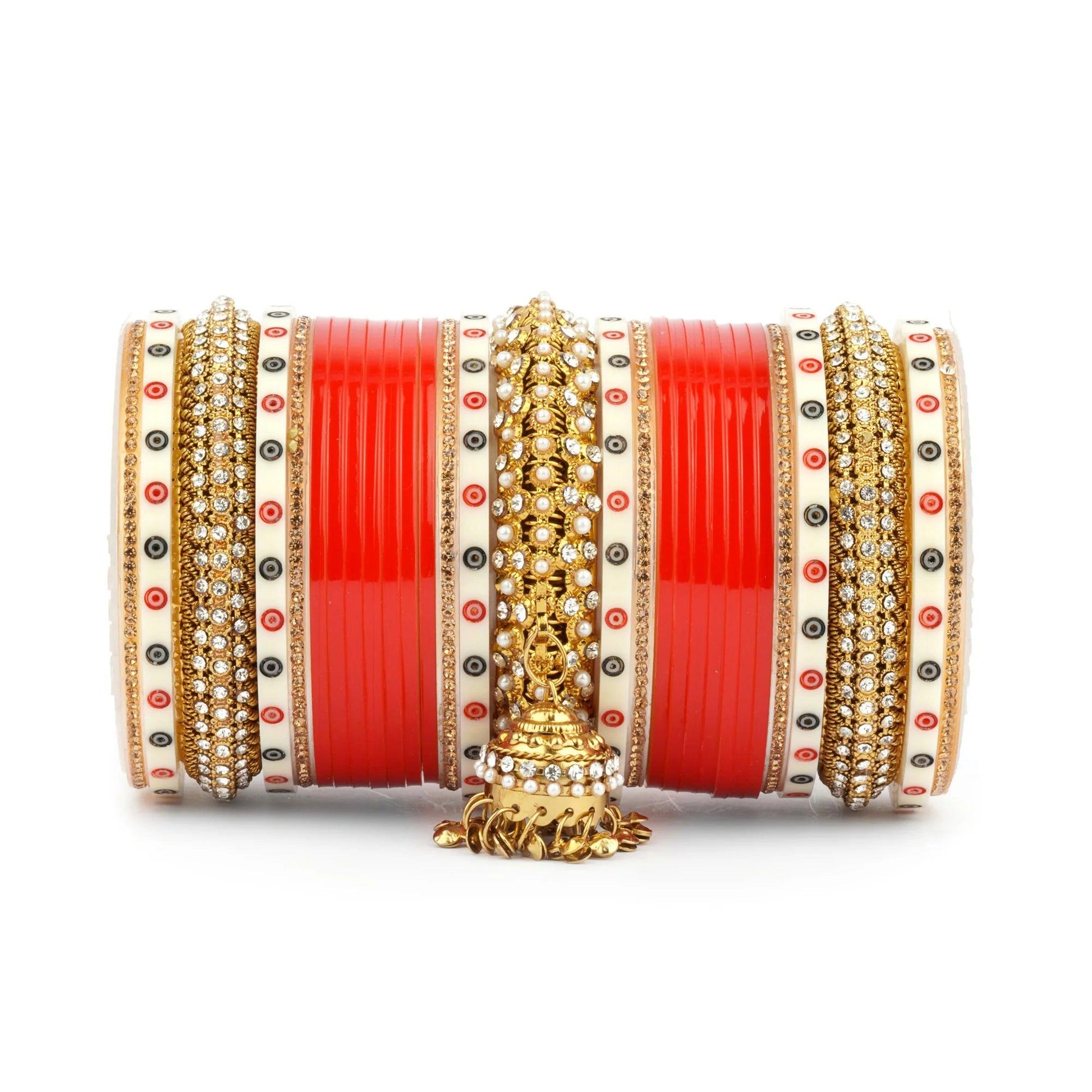Chura With Charm Bridal Chooda Wedding Bangles Set Punjabi Wedding Chuda Set For Indian Wedding - JAI HO INDIA
