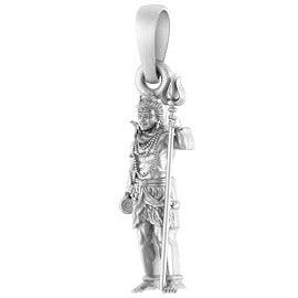 Lord Shiva Standing Sterling Silver Pendant - JAI HO INDIA