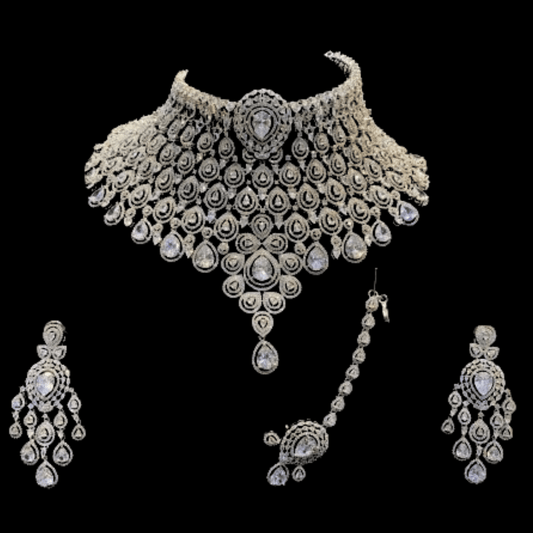 American Diamond Choker For Wedding - JAI HO INDIA
