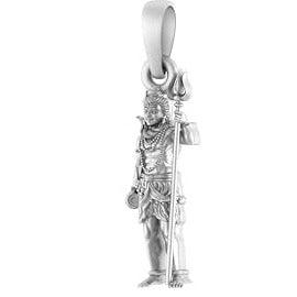 Lord Shiva Standing Sterling Silver Pendant - JAI HO INDIA