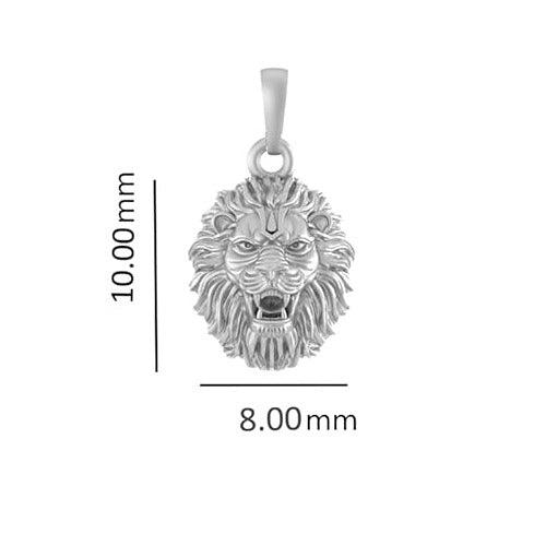 Narsimha Lion Sterling Silver Pendant - JAI HO INDIA