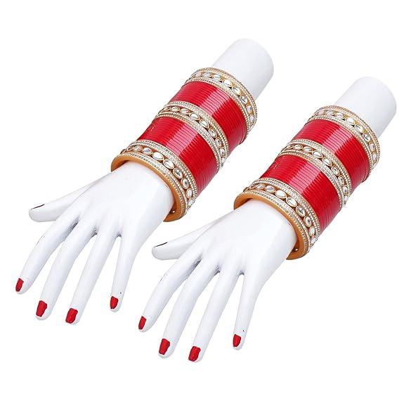 Red Bridal Chooda Wedding Bangles Set Punjabi Wedding Chuda Set For Indian Wedding - JAI HO INDIA