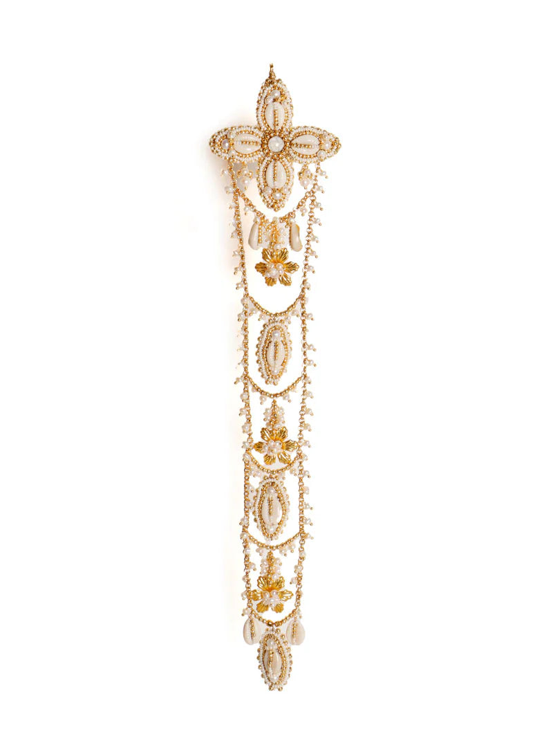 Traditional Hair Braid Brooch Accessory