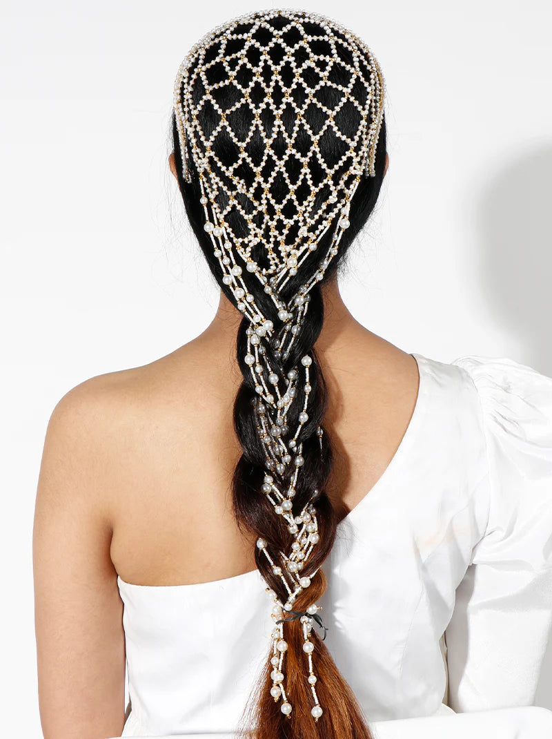 Bohemian Hair Band Braid Pearl Accessory