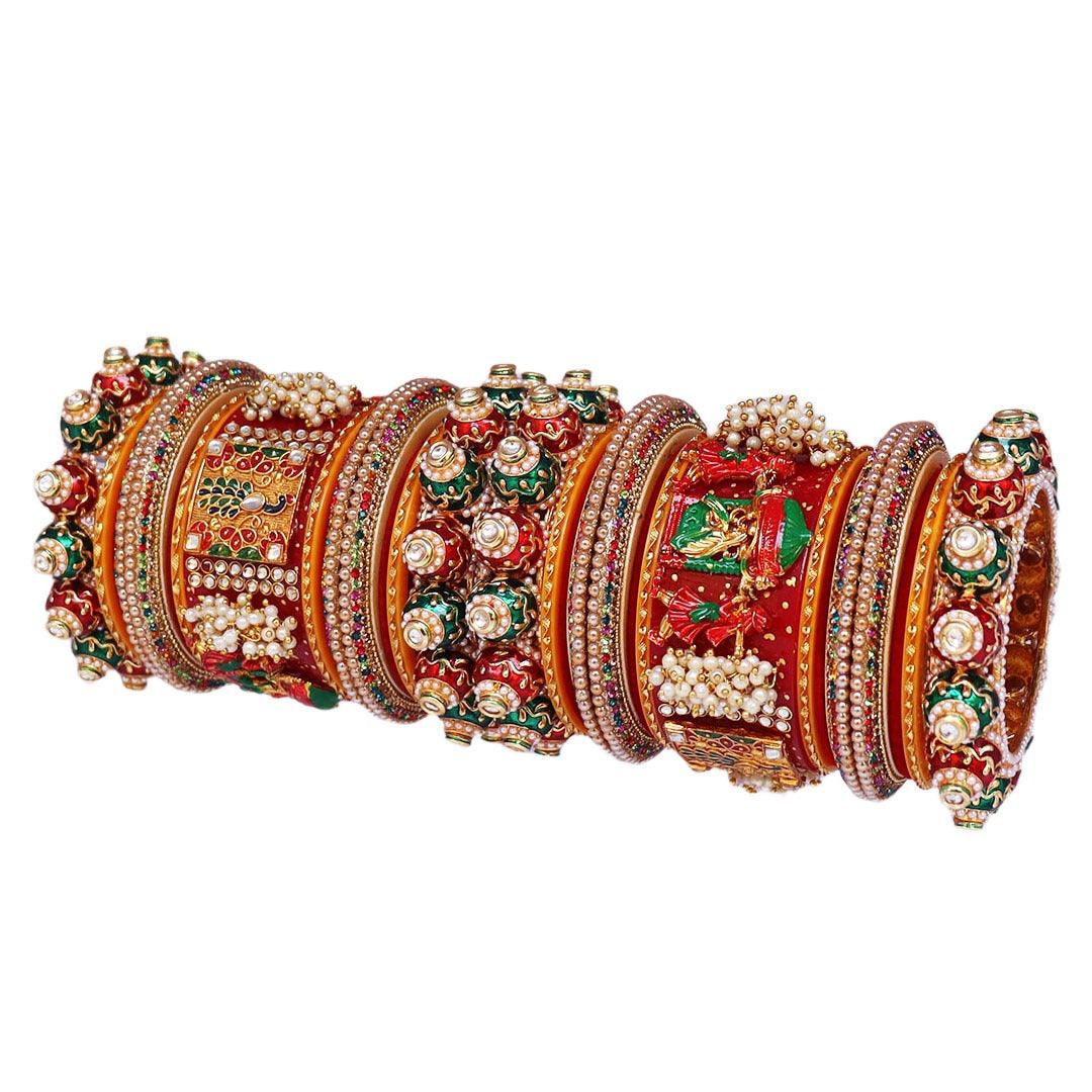 Doli Royal Bridal Chooda Wedding Bangles Set Punjabi Wedding Chuda Set For Indian Wedding - JAI HO INDIA