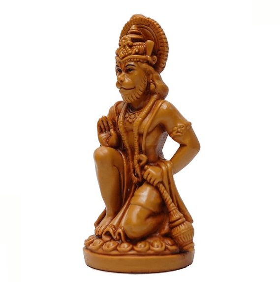 Lord Hanuman Idol For Car Dashboard In Resin 4.5 inches Hanuman Statue - JAI HO INDIA