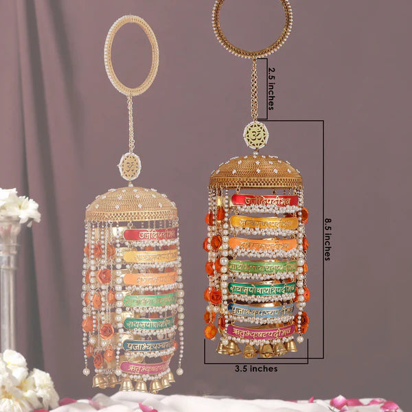 7 Vows Meenakari Bridal Kaleera With Vachans