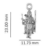 Veer Ayyappa On Tiger Sterling Silver Pendant - JAI HO INDIA