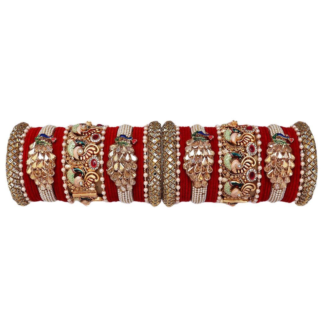 Royal Bridal Chooda Wedding Bangles Set Punjabi Wedding Chuda Set For Indian Wedding - JAI HO INDIA
