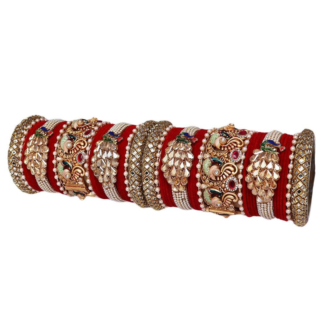 Royal Bridal Chooda Wedding Bangles Set Punjabi Wedding Chuda Set For Indian Wedding - JAI HO INDIA