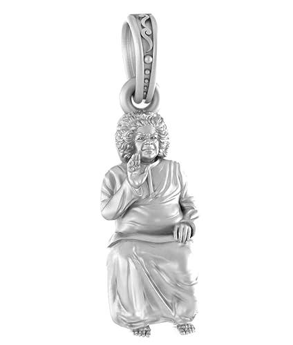 Shri Satya Sai Baba Blessing Sterling Silver Pendant - JAI HO INDIA