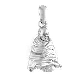 Neem Karoli Baba Sterling Silver Pendant - JAI HO INDIA
