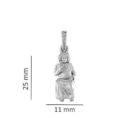 Shri Satya Sai Baba Blessing Sterling Silver Pendant - JAI HO INDIA