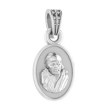 Shirdi Sai Baba Sterling Silver Pendant - JAI HO INDIA