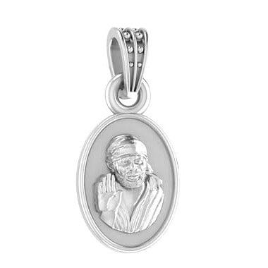 Shirdi Sai Baba Sterling Silver Pendant - JAI HO INDIA