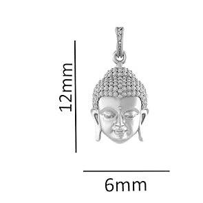 Gautam Buddha Sterling Silver Pendant - JAI HO INDIA