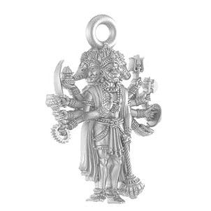 Blessing Panchmukhi Hanuman Sterling Silver Pendant - JAI HO INDIA