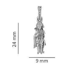 Shree Ram Blessing Sterling Silver Pendant - JAI HO INDIA