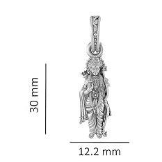 Shree Ram Blessing Sterling Silver Pendant - JAI HO INDIA