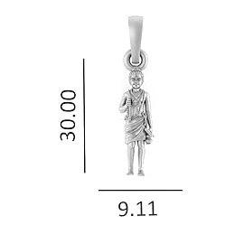 Swaminarayan Sterling Silver Pendant - JAI HO INDIA