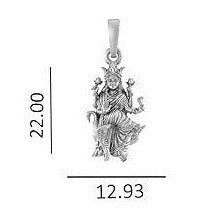 Goddess Mansa Devi Sterling Silver Pendant - JAI HO INDIA