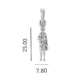Swaminarayan Sterling Silver Pendant - JAI HO INDIA
