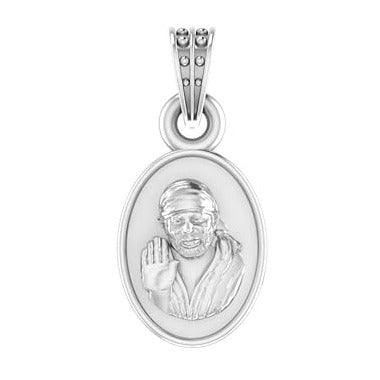 Shirdi Sai Baba Sterling Silver Pendant - JAI HO INDIA