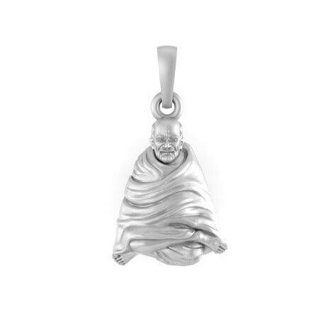 Neem Karoli Baba Sterling Silver Pendant - JAI HO INDIA