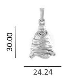 Neem Karoli Baba Sterling Silver Pendant - JAI HO INDIA