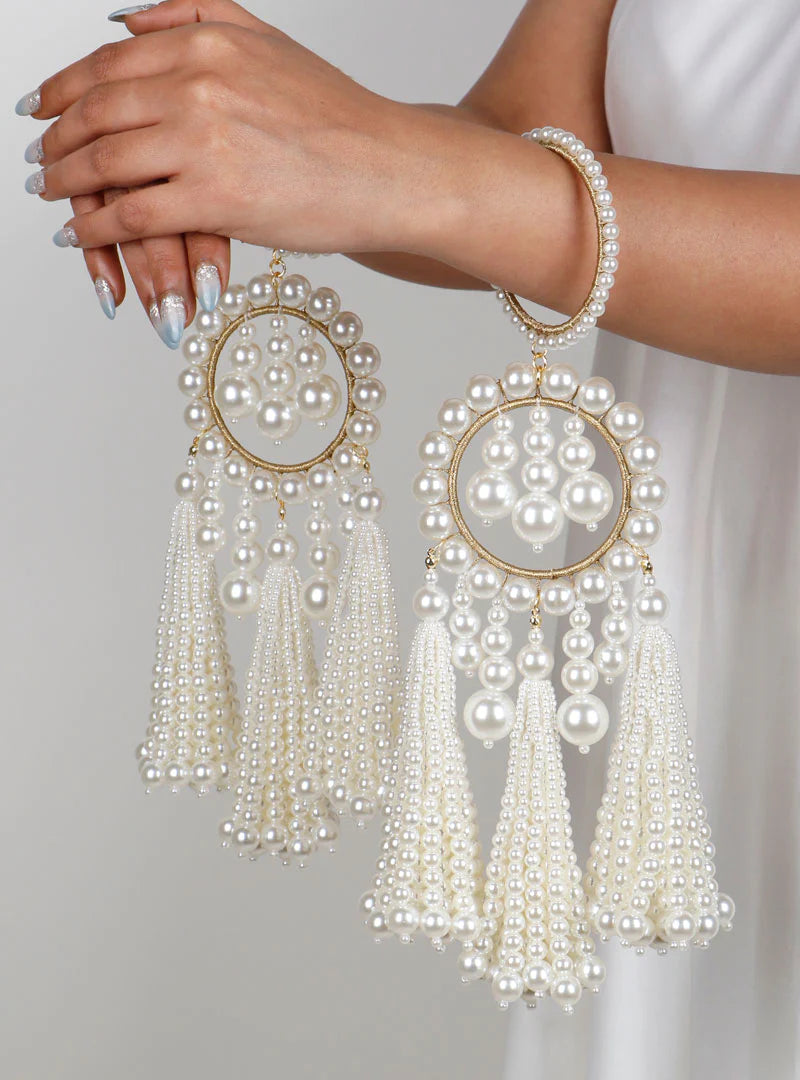 Beautiful Pearls Designer Kaleera With Bangle