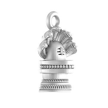 Shivling Sterling Silver Pendant - JAI HO INDIA