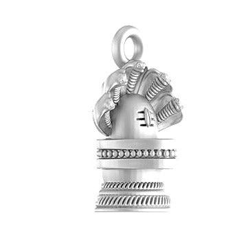 Shivling Sterling Silver Pendant - JAI HO INDIA