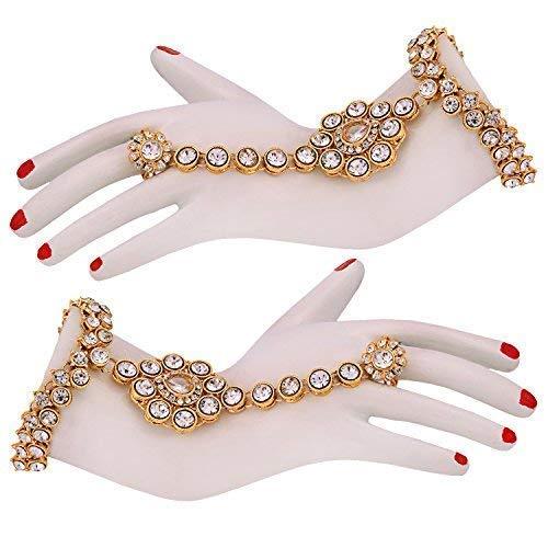 White Full Bridal Jewelry Set For Indian Wedding - JAI HO INDIA